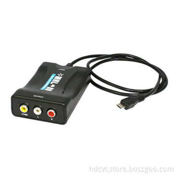 MINI MHL TO AV converter, supports NTSC and PAL TV formats output